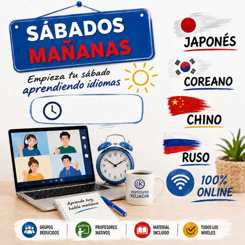 Clases de japonés, coreano y chino los sábados por la mañana