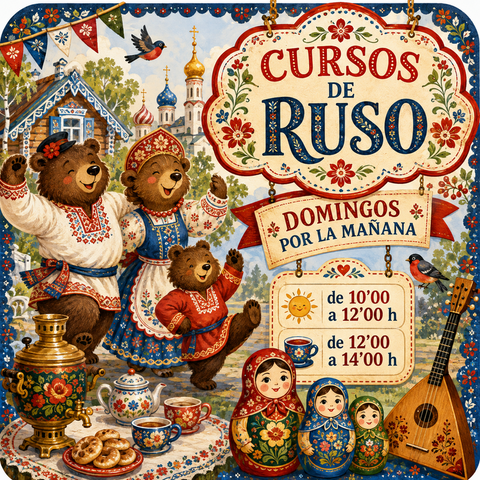 Cursos y clases de ruso los domingos por la mañana