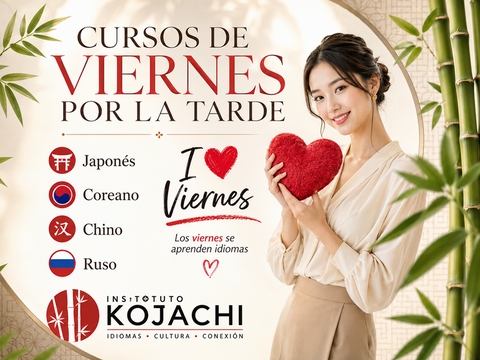 Clases y cursos de japonés coreano y chino sa´bados por la tarde